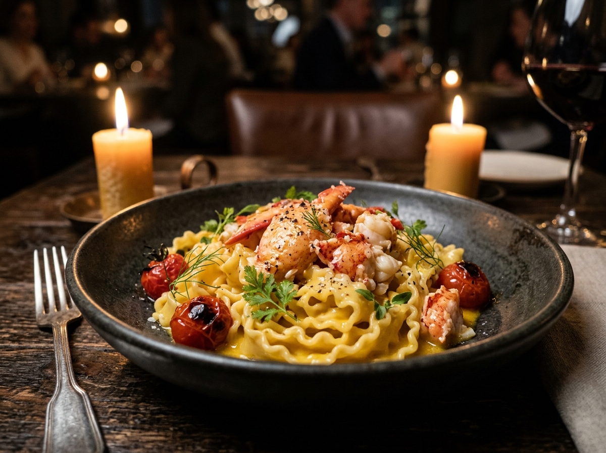 Miami Worldcenter Lobster Mafaldine and Pasta