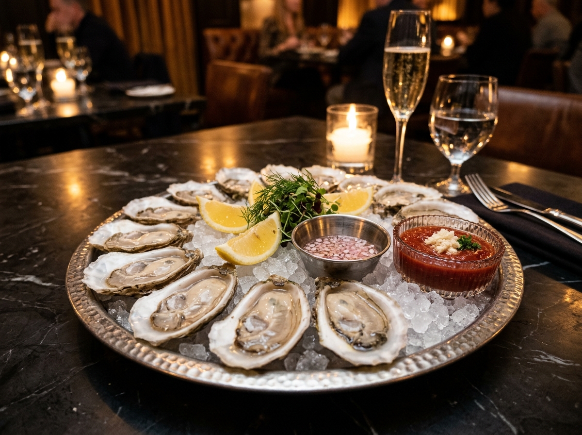 Boston Seaport Fresh Oysters and Seafood